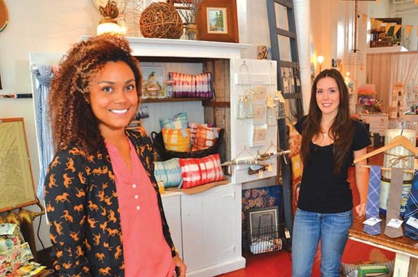 Retro chic: Sisters Julie Dewhurst and Emma Nash recently opened Brick and Mortar Living. The women searched for months for a retail space they could afford to lease in Vancouver but came up empty handed. They did find an affordable spot in downtown New West.