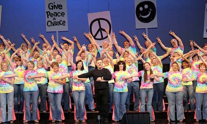 With pizzazz: The Maple Leaf Singers, seen here in a previous performance, perform at the Massey Theatre May 26 and 27.