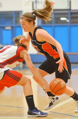 Tough luck: The New Westminster Hyacks finished in 12th place at the B.C. high school AAA girls' basketball championships at Capilano University last week.