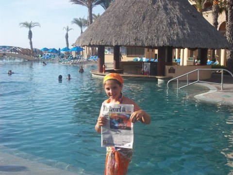 Sasha Novosiltseff went to San Jose del Cabo in Mexico and took The Record along.