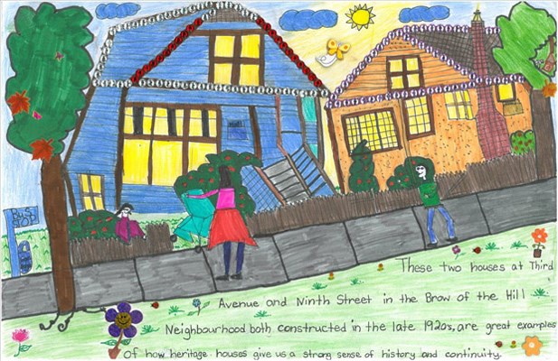 Artistic Endeavours: Jasmeen Dhaliwal from Queen Elizabeth Elementary School took first place in the Grade 4/5 category of the Heritage Week contests, with her entry.