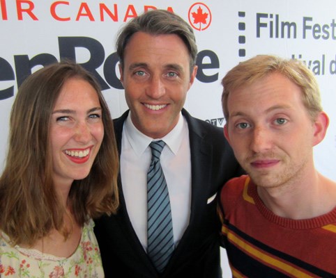 eTalk's Ben Mulroney feted filmmakers Sophie Jarvis and Kane Stewart at the enRoute Film Festival launch. Their film will be among 16 screened on Air Canada flights this fall.