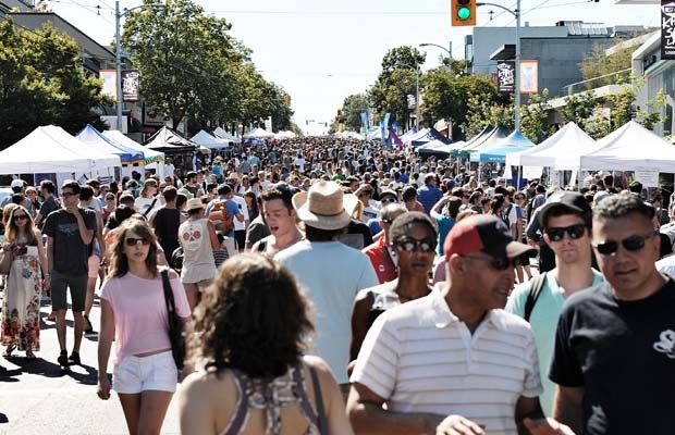 Thousands of people visited Kitsilano's West 4th Avenue during the third annual Khatsahlano! Music + Arts Festival Saturday, July 13, 2013.
