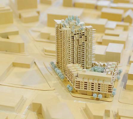 Model of the Rize Mount Pleasant project
