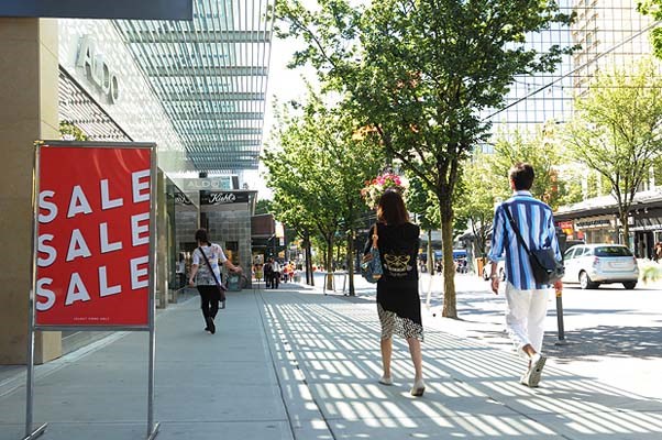 Robson Street: Robson Street as it looks today.