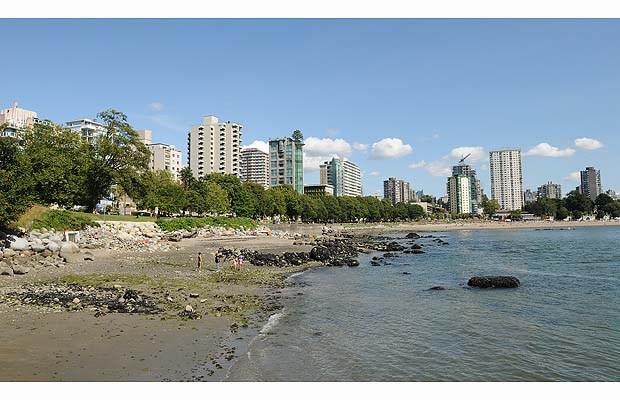 Cottages on English Bay: English Bay as it looks today.
