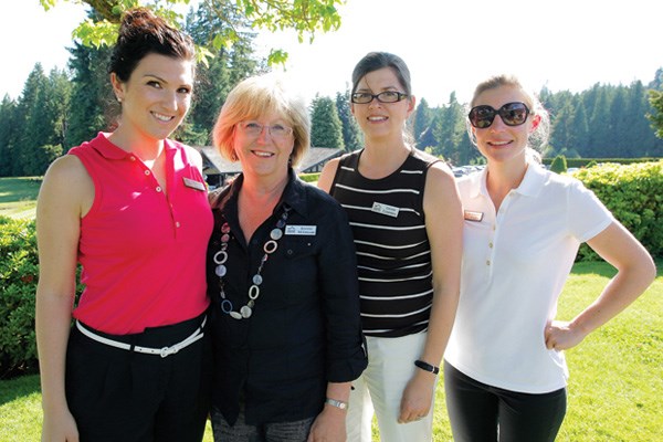Foundation marketing and event co-ordinator Danielle Sleiman, director of gift planning Joanne McLellan, director of donor relations Louise Campbell, and events and communication co-ordinator Alexandra Eady