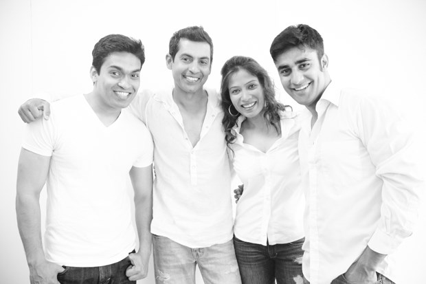 Bollywood Wedding's choreographers Rohan D'silva, Nazim Hussain, Suragini Ravindran and Saurabh Sethi.