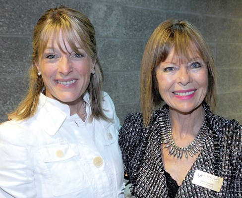 Capilano University Foundation manager of development Kari Wharton and alumni relations officer Janis Connolly