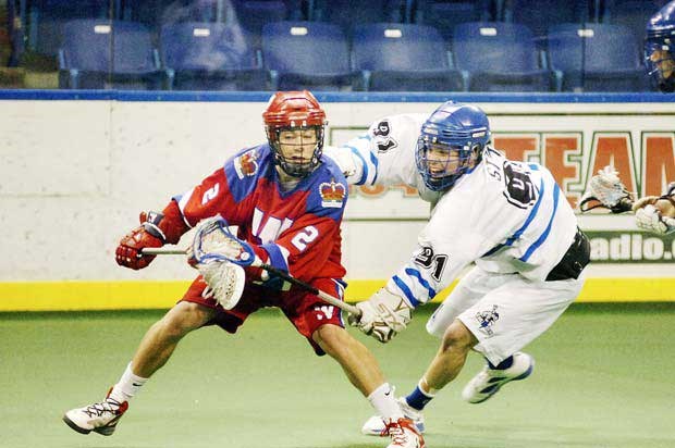 The New Westminster Salmonbellies defeated the Langley Thunder in four games to advance to the B.C. Junior Lacrosse League championship final against the Coquitlam Adanacs, beginning Friday at the Coquitlam Sports Centre at 7:30 p.m.