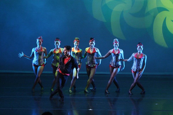Making a splash: Danzmode took first place for senior jazz group with Here I Am.