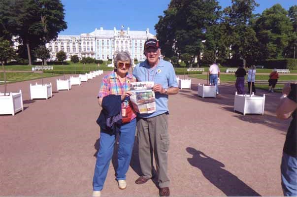 Roy and Carol Brainerd visited Catherine Palace in Pushkin, near St. Petersburg in Russia, and they took the Burnaby NOW along for the trip.