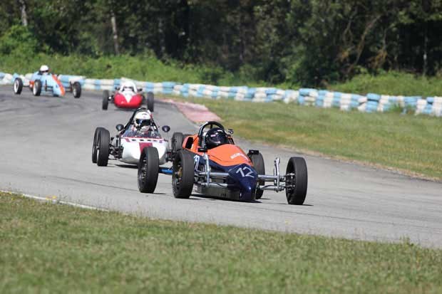 Burnaby residents Jim McAdie No. 69, Al Ores No. 19 and Tiago Santos No. 12 are entered in the 4th annual F.A.R.T. (Family Affair Racing Team) formula vee invitational road race at Mission Raceway on August 3 and 4.