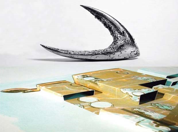 Spatial depth: Prints by Su Jin Lim and steel work by Kirk Loveland are part of the Containing Space exhibition, on now at the Burnaby Arts Council's Deer Lake Gallery.