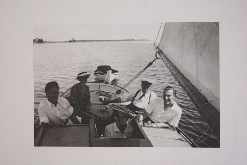 Aboard the Dorothy in 1938