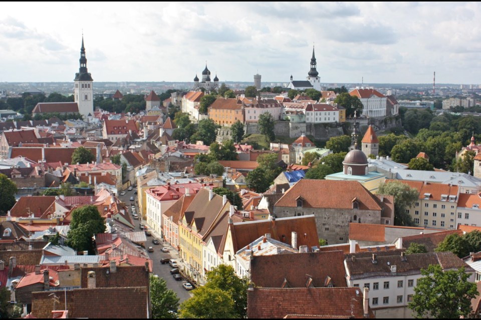 Tallinn, a Hanseatic trading city founded more than 800 years ago, still has its original street system.