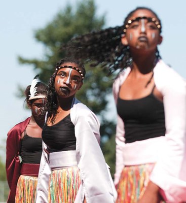 Congo and East African Hadiya dancers at the annual Africa Ekassa Cultural Festival on Aug. 10 in Burnaby's Swangard Stadium.