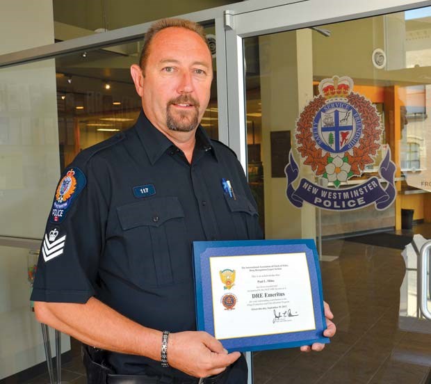 Leading the way: New Westminster police Staff Sgt. Paul Milne earned an emeritus honour for his work as a drug recognition expert.
