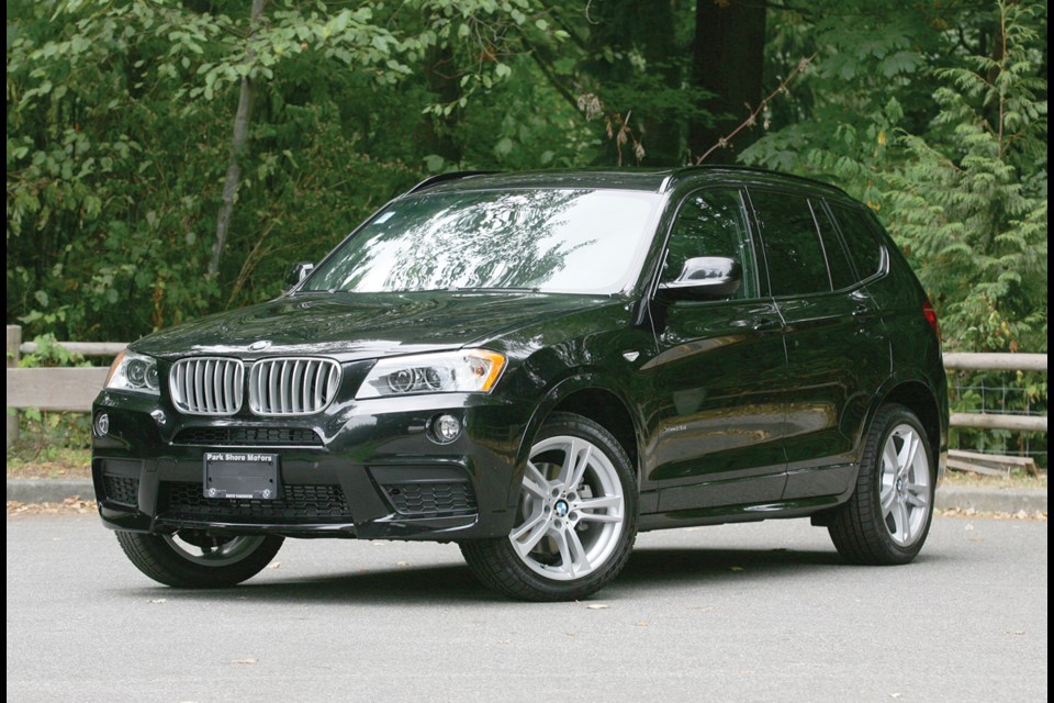 The BMW X3 offers the smooth ride and all the bells and whistles you’d expect from a luxury car while still maintaining just enough off-road grit. It is available at Park Shore BMW in the Northshore Auto Mall. Photograph Kevin Hill, North Shore News