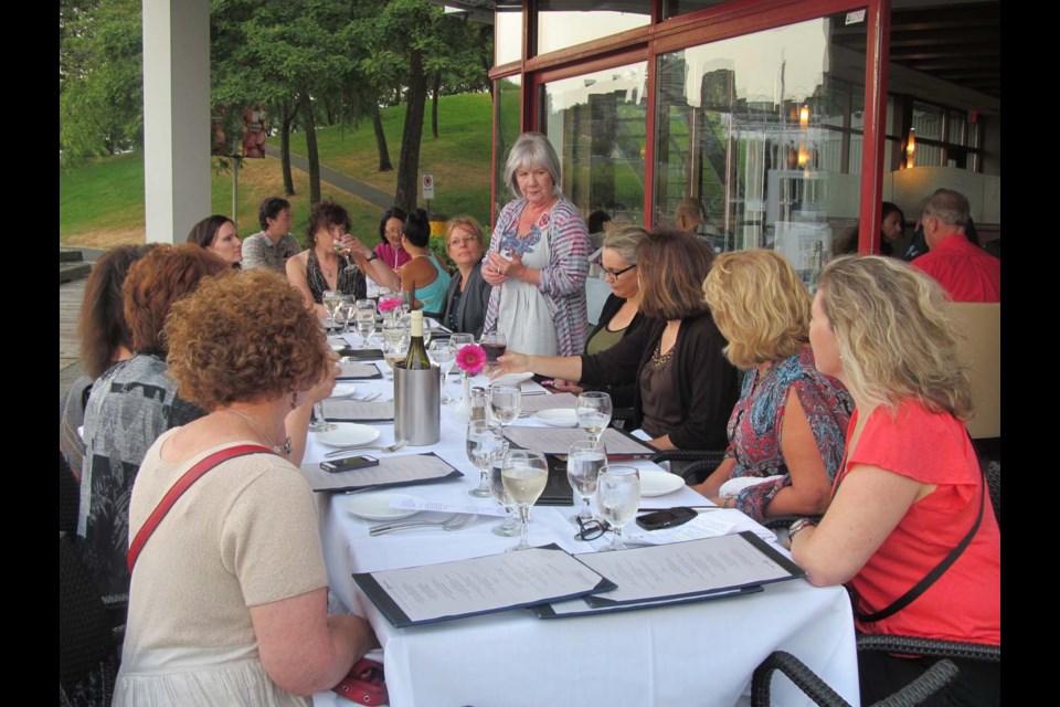 The Burnaby - New West Women's Wine and Book Club recently met at the Granville Island Hotel for dinner, drinks and to discuss a few good books. Pauline Probyn started the group on Meetup.com in 2010 and it's been growing more popular ever since.