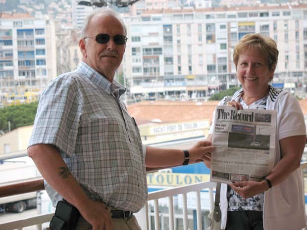 Silver and Flora Peterson took The Record on a Mediterranean cruise from Venice to Barcelona.