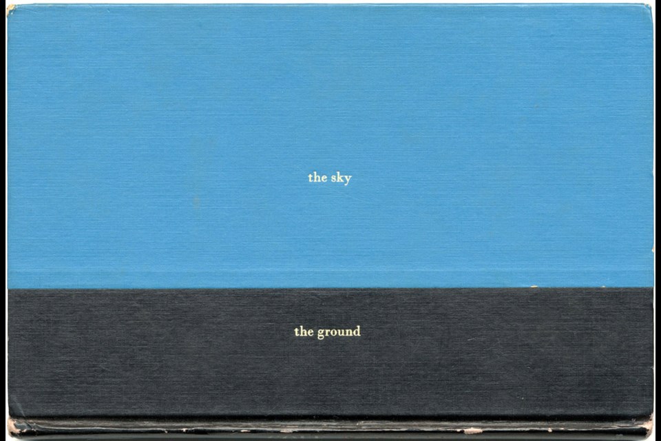New views: Michael Dumontier's The Sky and the Ground, 2013, is one of the artist's foil stamp on found book creations. An exhibition of Dumontier's work is on at the Tommy Douglas library branch until Nov. 4.