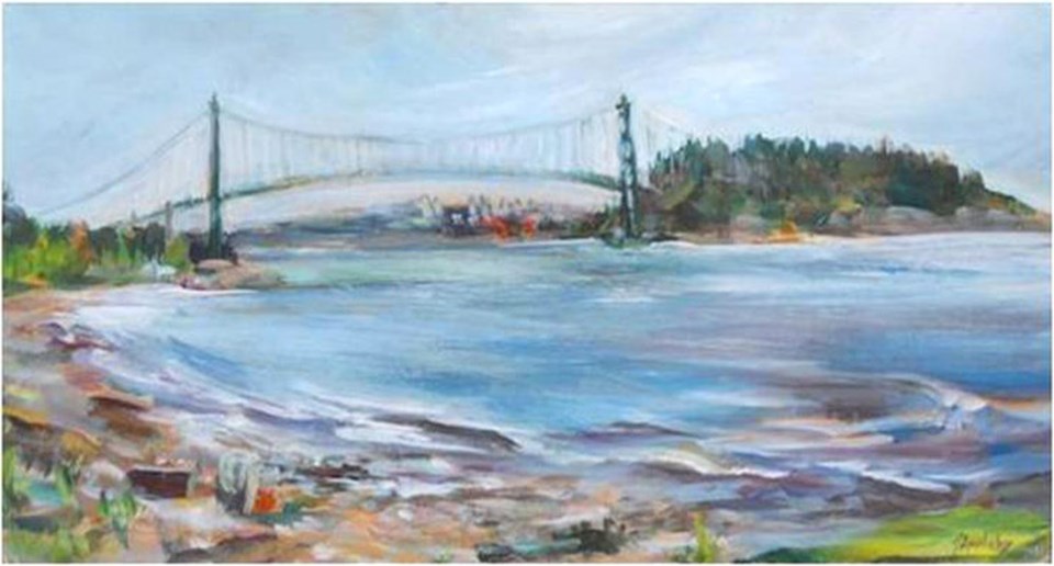 Jane Appleby, At Ambleside, Passionate Outdoor Painters, Arts Council of New Westminster