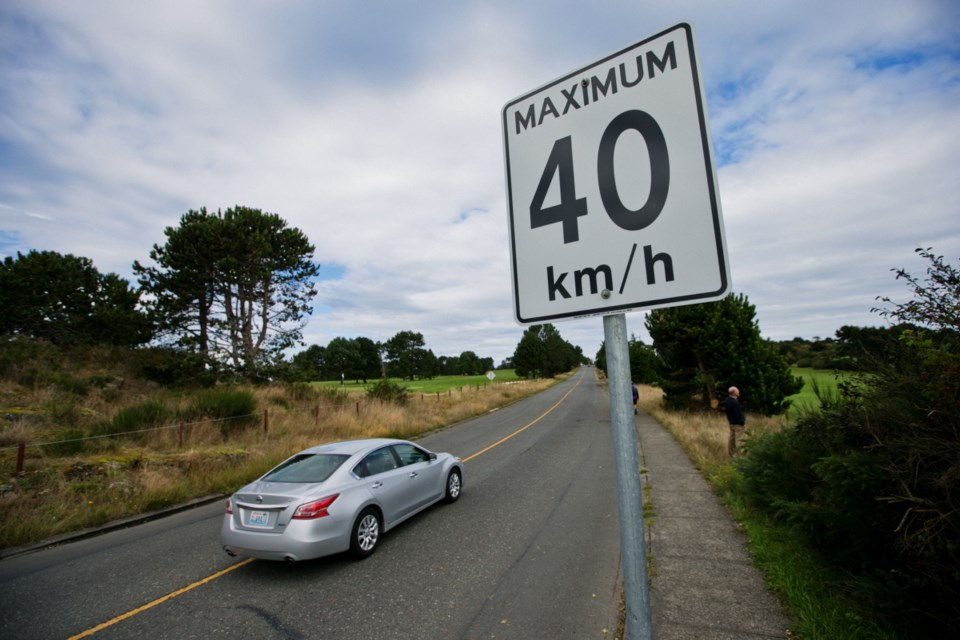 Lower speed limits of 30 km/h and 40 km/h on Victoria roads are routinely being ignored, according to a report from city staff.