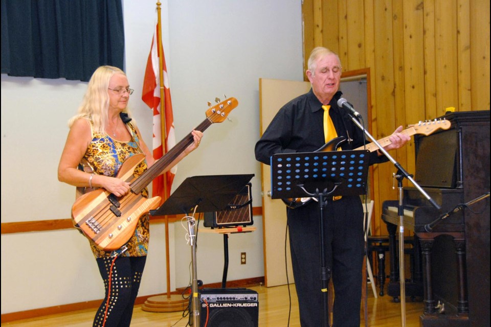 The Chris Jones Band rocking out at the auditions for Seniors Have Talent.