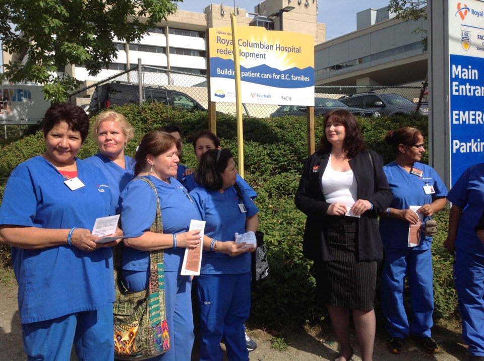 Hospital Employees' union picket