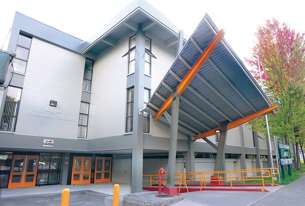 Argyle secondary school in North Vancouver