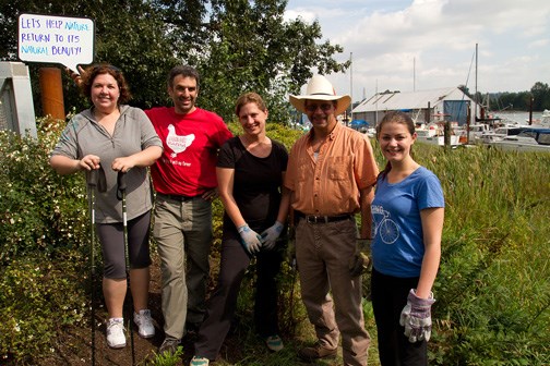 Queensborough shoreline cleanup