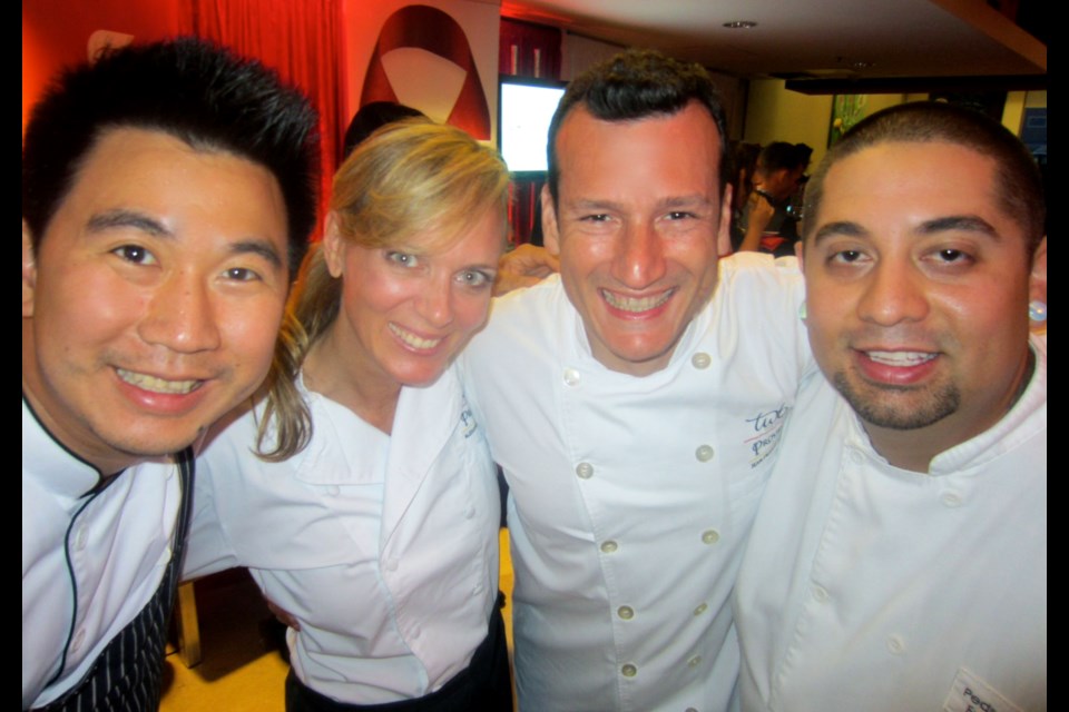 Chefs Angus An (Maenam), Jean-Francis and Alessandra Quaglia (Provence) and Pedro Gonzalez (Coast) were among the two-dozen restaurants supporting the Dr. Peter Centre.
