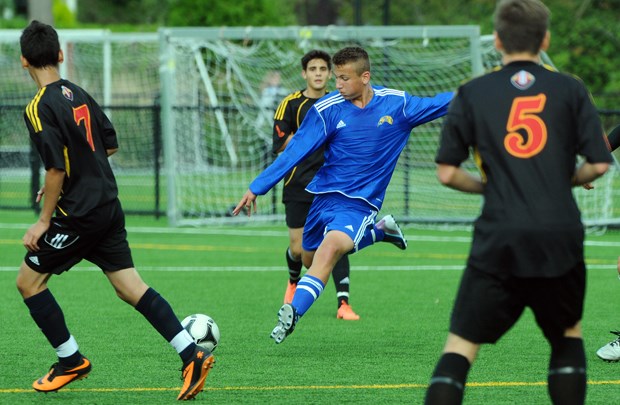 Handsworth topped West Van 2-1 in senior boys soccer Sept. 24 at Ambleside Park.