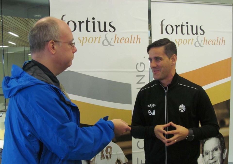 John Herdman head soccer coach at Fortius