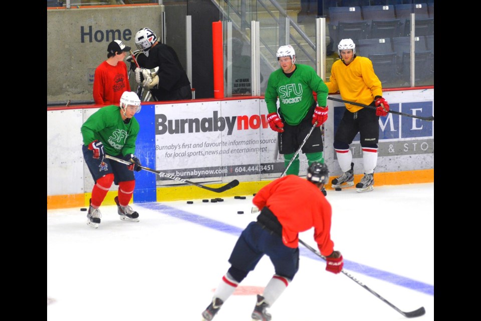 Game on: Simon Fraser University’s hockey team is back in the rink. The Clan is gearing up for another season in the BCIHL where, last year, they fell to Selkirk College in the championship game. SFU begins its season at home on Oct. 12 against Thompson River.