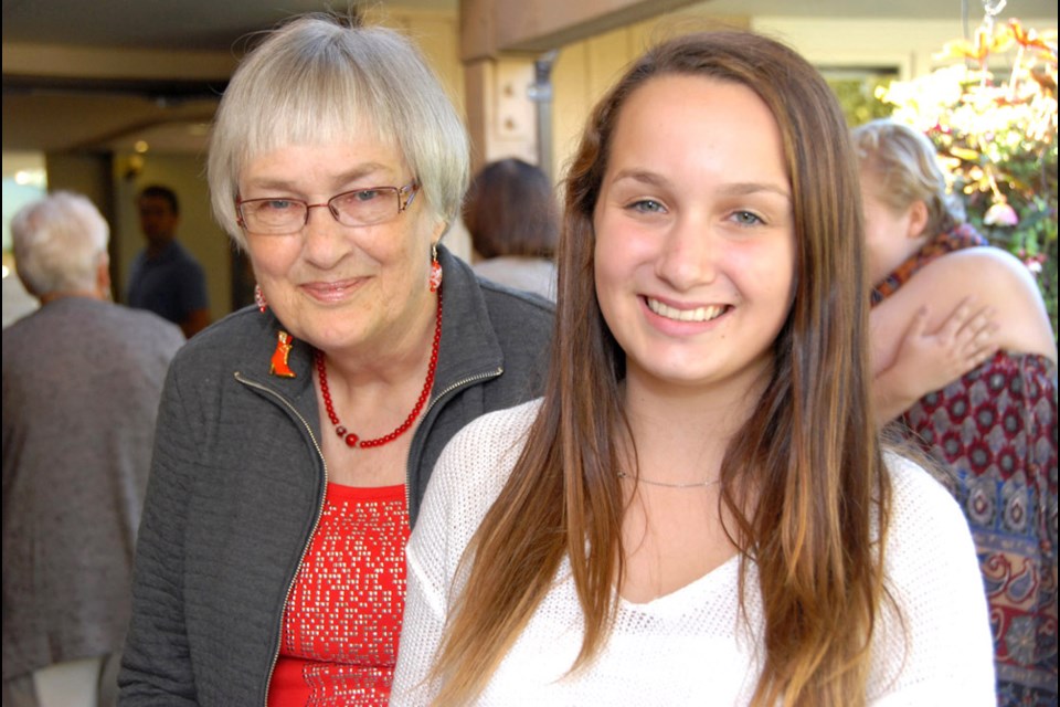 Across generations: Linda Josephison and Maddie Clarkson are enthusastic about the success of joint efforts between New Westminster's seniors and youth.