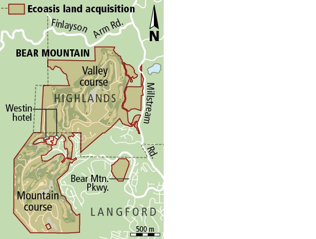 Ecoasis land acquisition at Bear Mountain