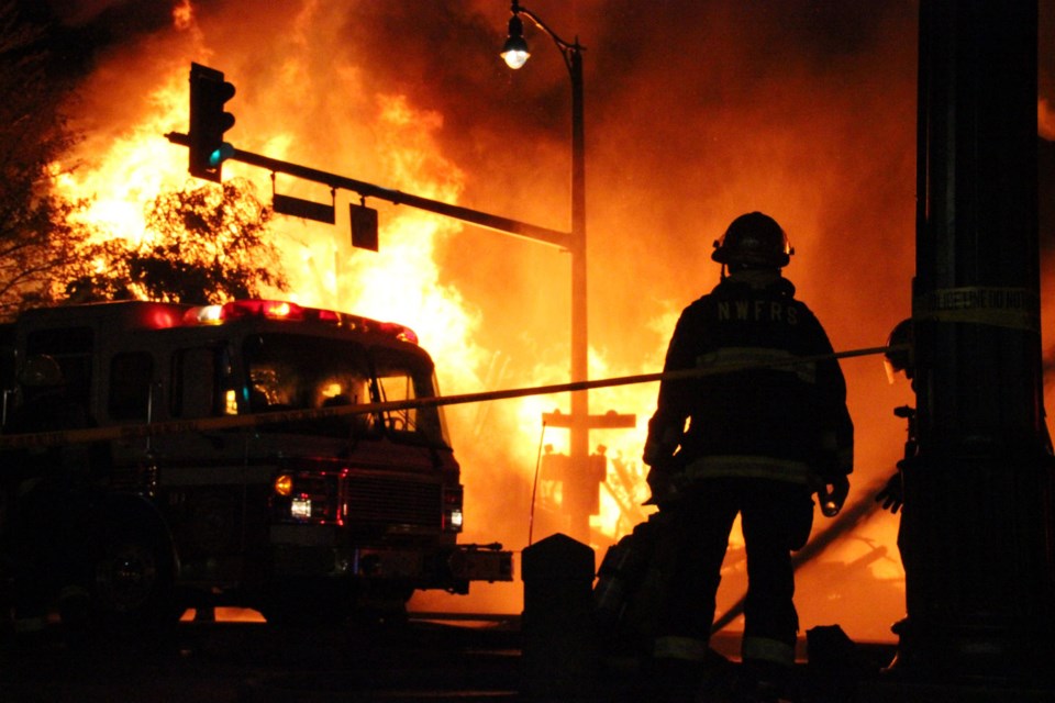 Fire destroys rages through downtown New Westminster_3
