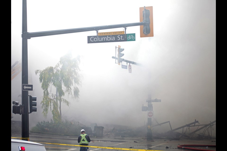 10-10-2013 Fire on Columbia street. Photo: Jason Lang