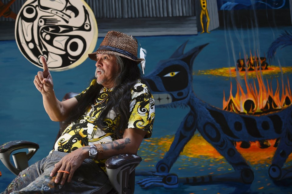 Lawrence Paul Yuxweluptun studio