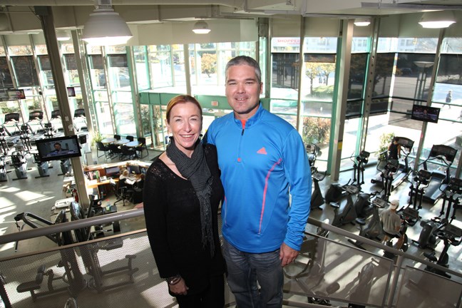 Returning to their roots: Alison and Jeff Humphries will soon be relocating Dynamic Fitness to downtown New Westminster, where the business got its start. It's leaving Royal City Centre and moving into the Shops at New West, which is at the New Westminster SkyTrain station.