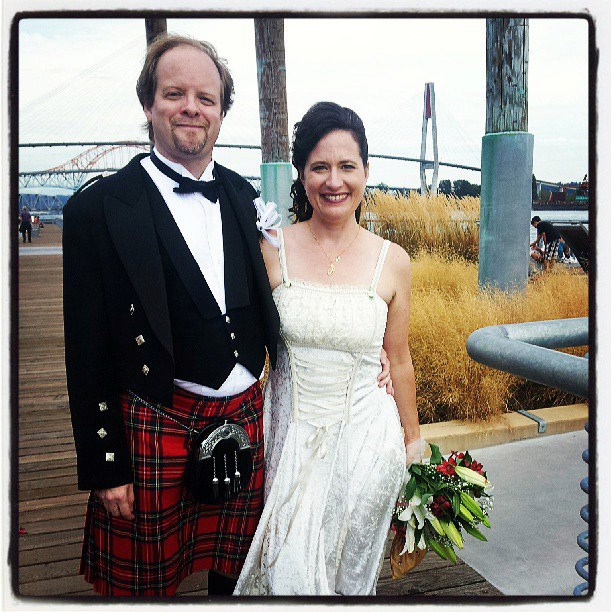 I do: Coun. Jaimie McEvoy and longtime love Stacy Ashton tied the knot on Labour Day at Westminster Pier Park.