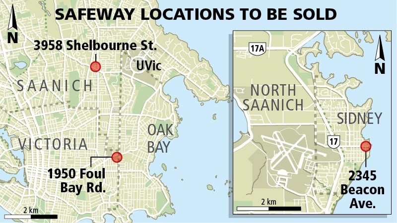 Safeway locations to be sold