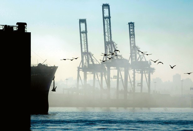 Fog envelopes the North Vancouver waterfront this week.