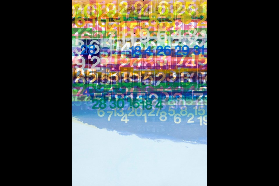 The Natural Numeral: Kay Murray-Webber's Numbered Days (1976), a serigraph on paper, is part of the Burnaby Art Gallery's permanent collection. It's being displayed in The Natural Numeral, a gallery exhibition at the Burnaby Public Library's McGill branch, until Feb. 3.