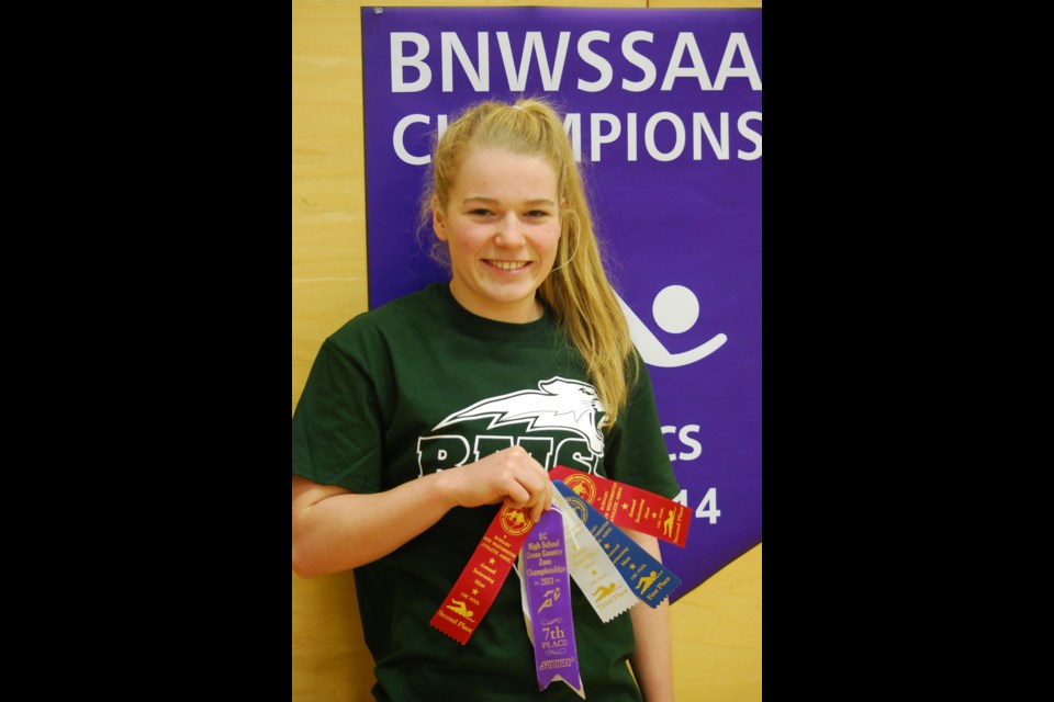 Grade 11 swimmer Robyn Lee placed second in two individual events and added two more podiums, including a gold in relays to help lead Mountain to the girl's and overall team banners at the recent zone swim championships