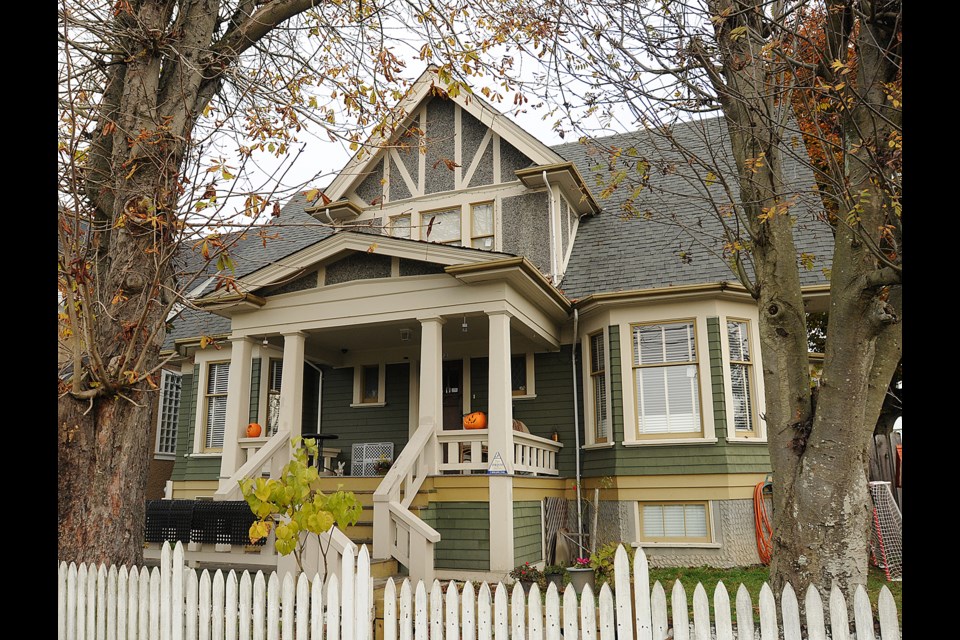 The Cooper House at 5872 Wales St. is one of the rare heritage properties in the Vancouver-Fraserview neighbourhood. It was built in 1919. photo Dan Toulgoet