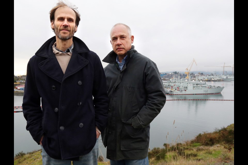 Choreographer Bill Coleman, left, and music composer Christopher Butterfield have created a piece called Requiem for PQ 17 that honours a convoy that took heavy losses in 1942.