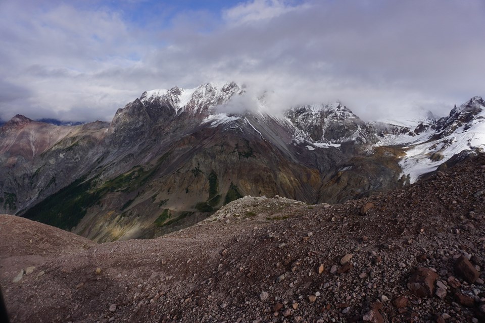 View of slope of concern